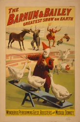 Affiche du cirque Barnum et Bailey, vers 1900